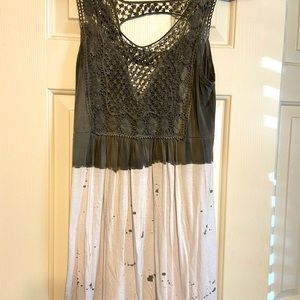 Lace and cotton adorable tank